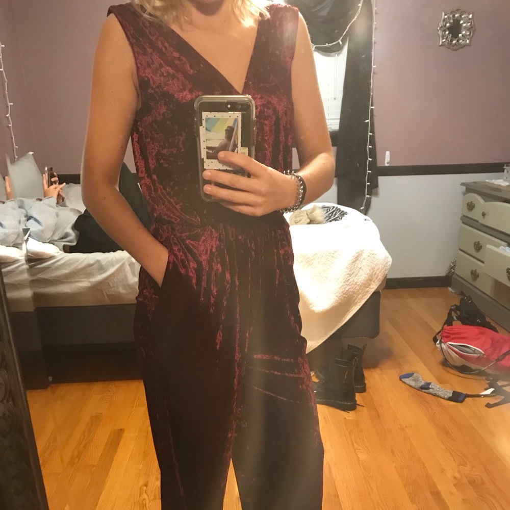 Velvet jumpsuit